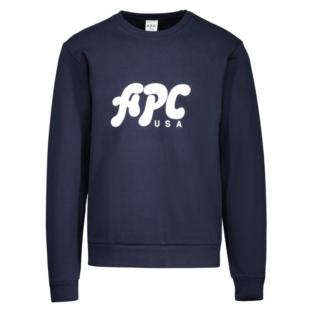 A.P.C. Dark Blue Crewneck Sweater